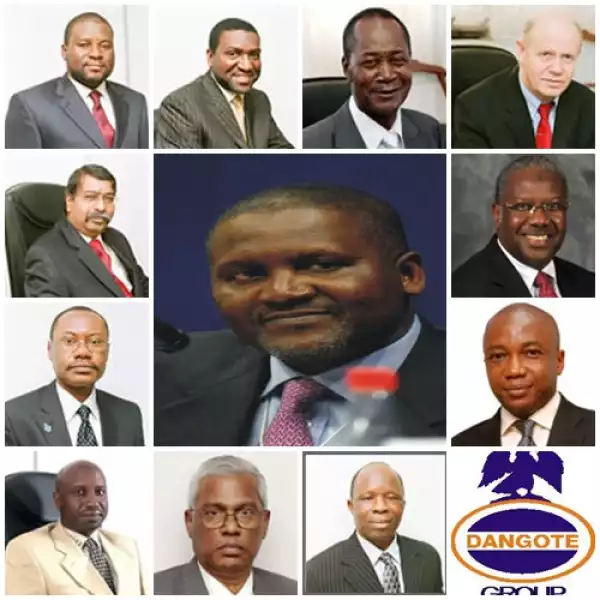Photos: See 10 Men Who Cannot Do Without The African Richest Man, Aliko Dangote